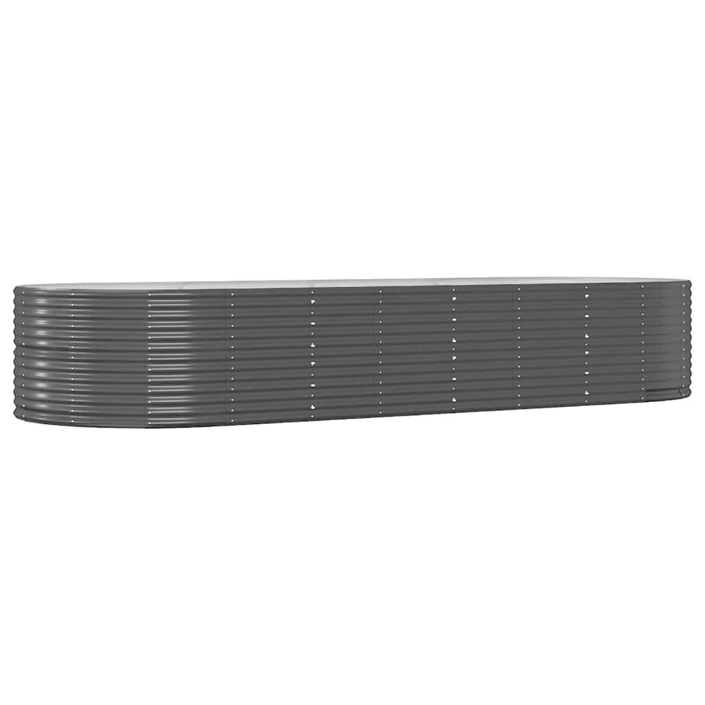 Letto Giardino Acciaio Zincato 367x140x68cm Antracite