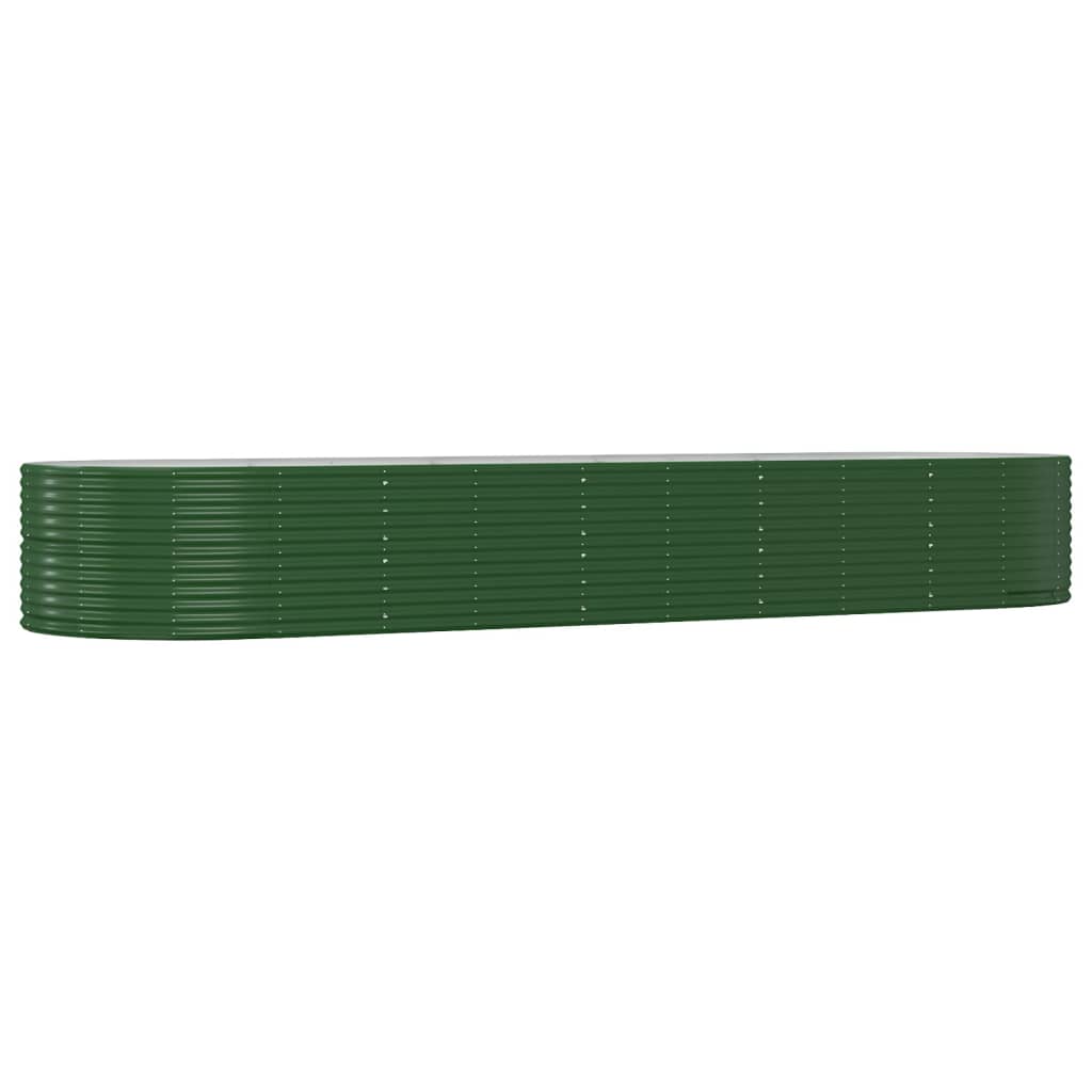 Letto Giardino Acciaio Zincato 447x140x68 cm Verde