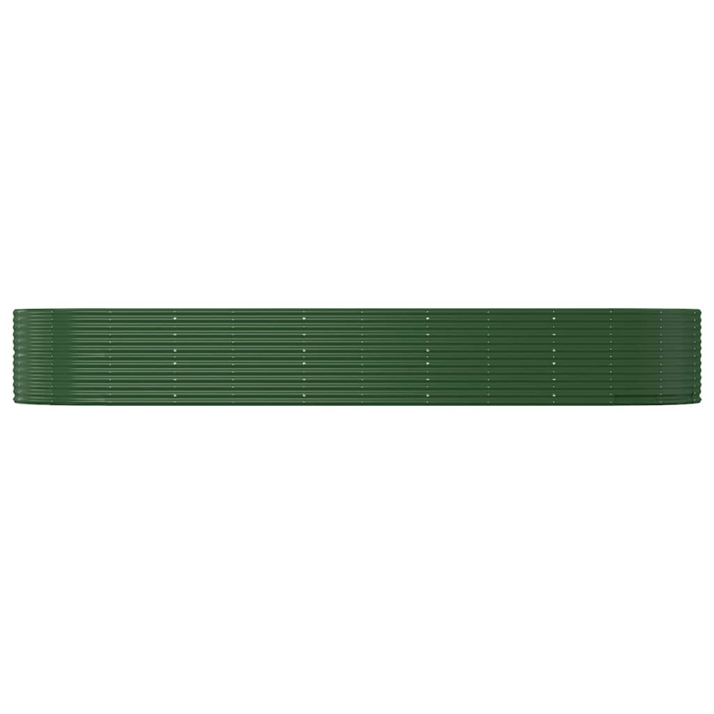 Letto Giardino Acciaio Zincato 447x140x68 cm Verde