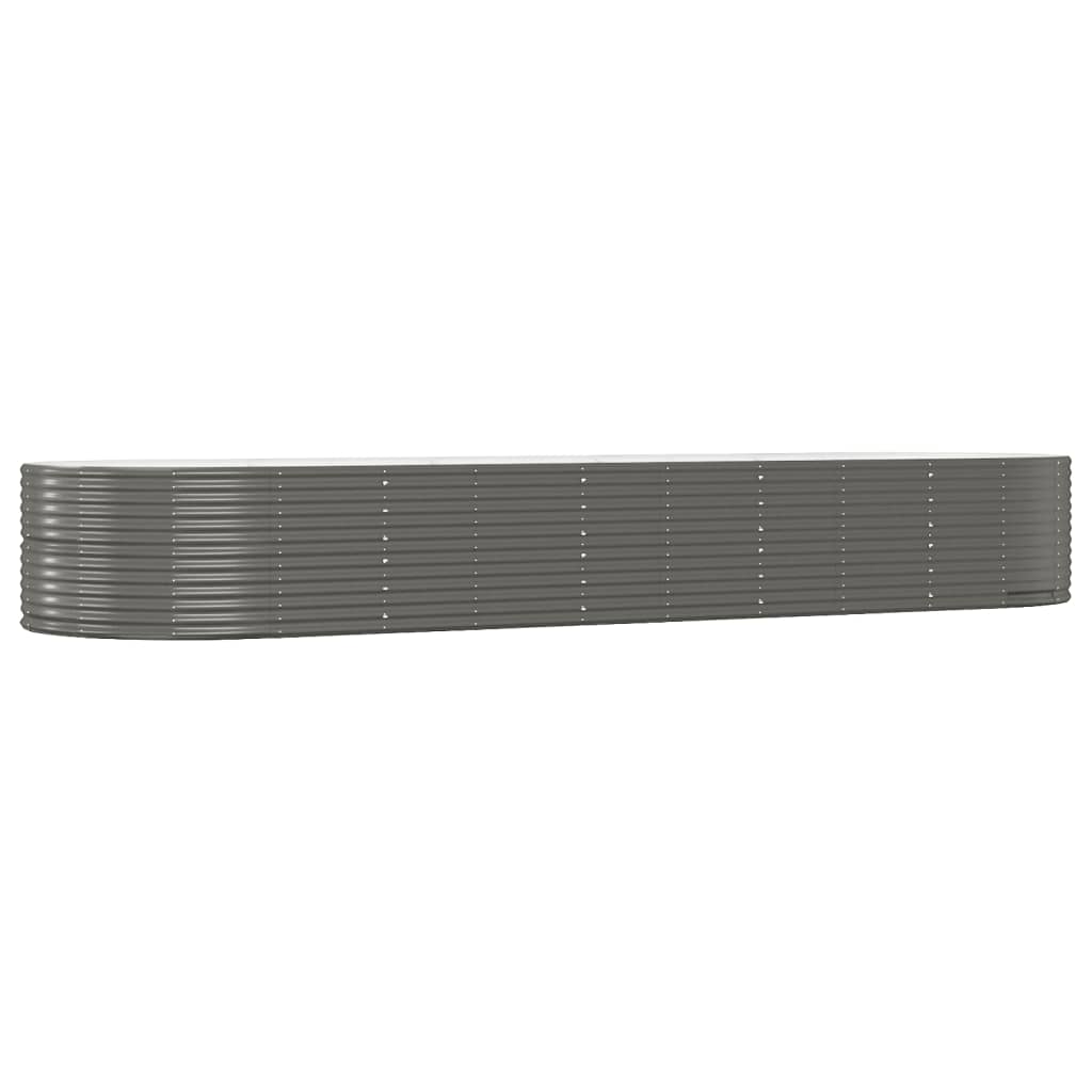 Letto Giardino Acciaio Zincato 447x140x68 cm Grigio