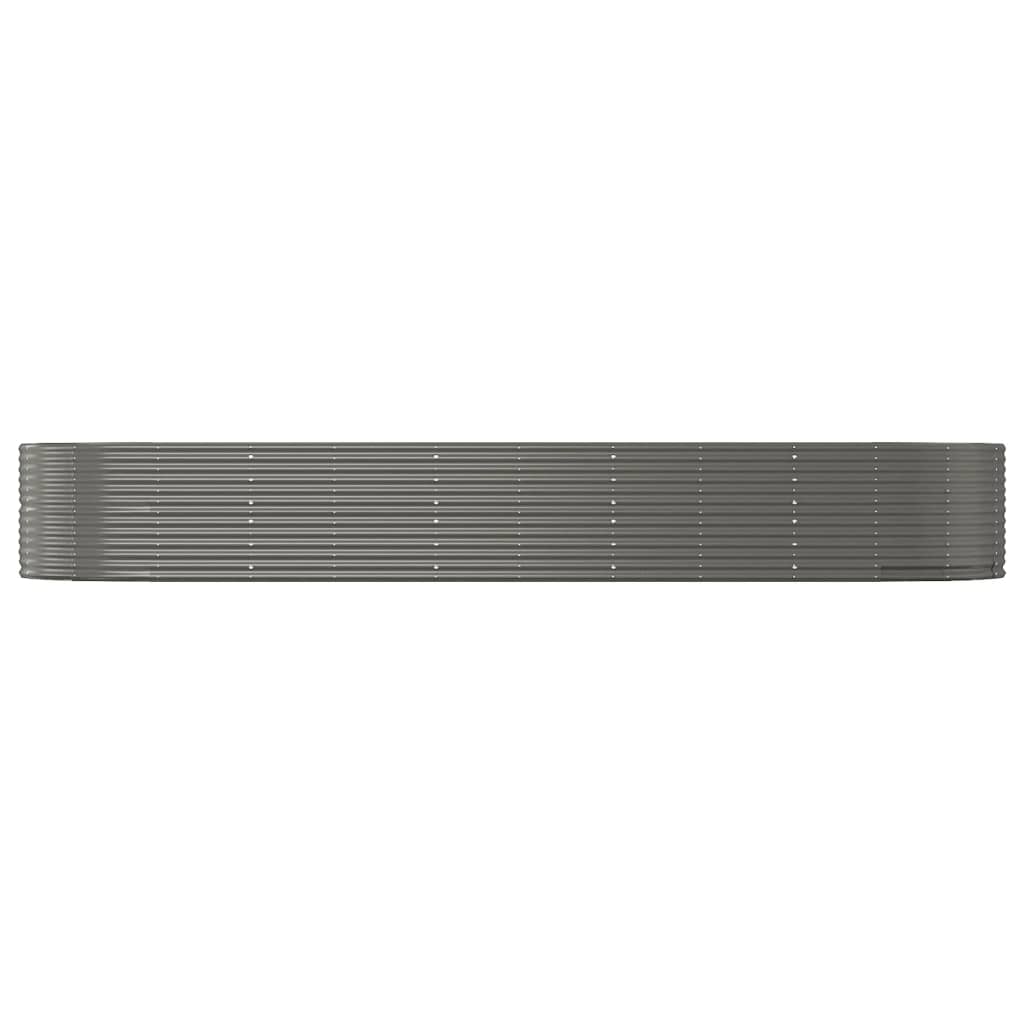 Letto Giardino Acciaio Zincato 447x140x68 cm Grigio