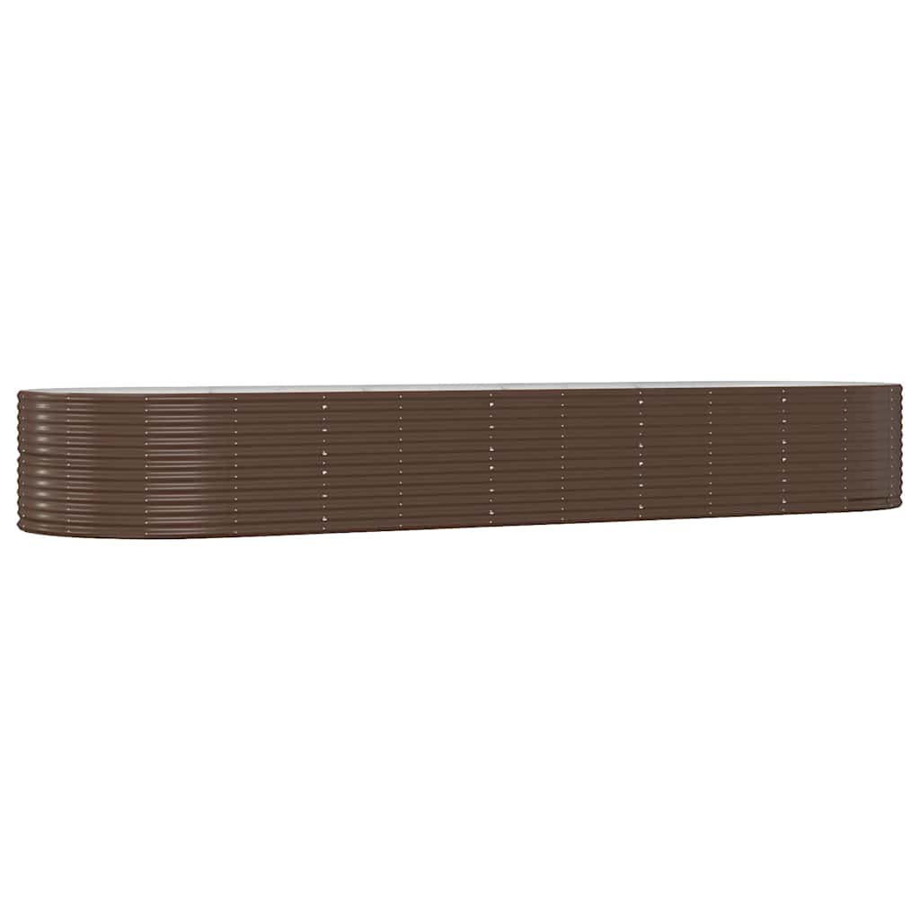 Letto Giardino Acciaio Zincato 447x140x68 cm Marrone