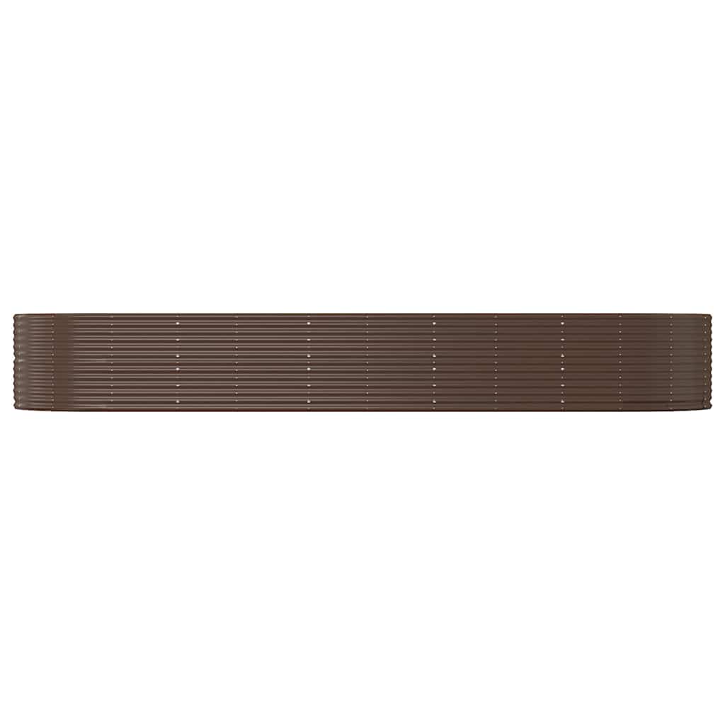 Letto Giardino Acciaio Zincato 447x140x68 cm Marrone