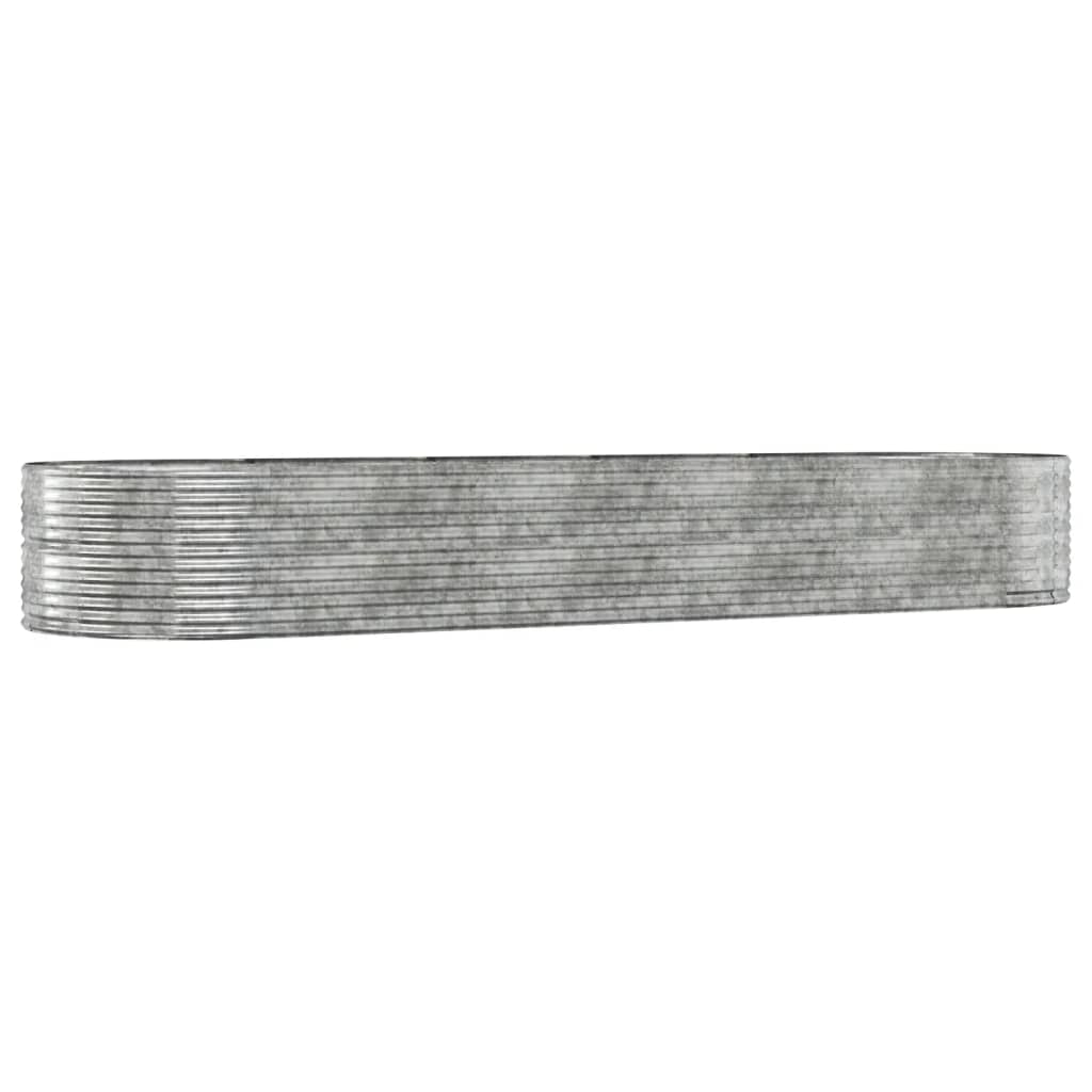 Letto Giardino Acciaio Zincato 447x140x68 cm Argento