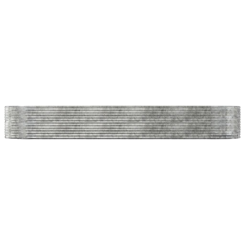 Letto Giardino Acciaio Zincato 447x140x68 cm Argento