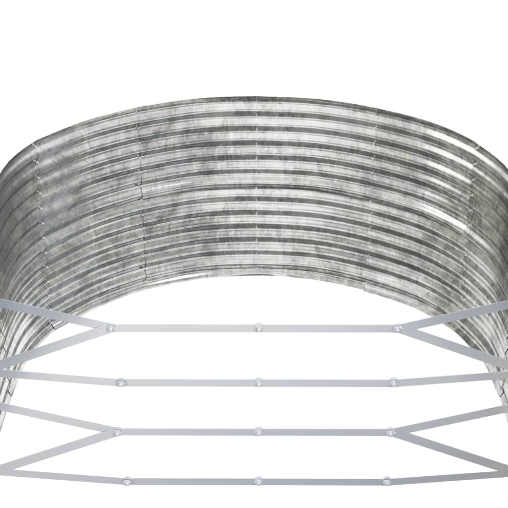 Letto Giardino Acciaio Zincato 447x140x68 cm Argento
