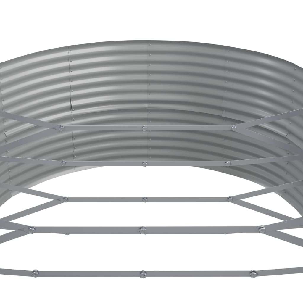 Letto Giardino Acciaio Verniciato a Polvere 510x140x68cm Grigio