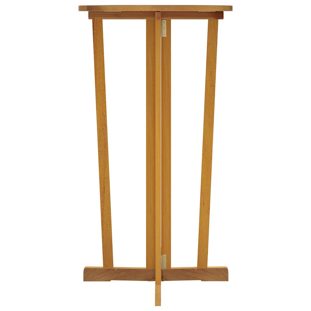 Tavolo da Bar Pieghevole 90x65x105 cm in Legno Massello di Teak