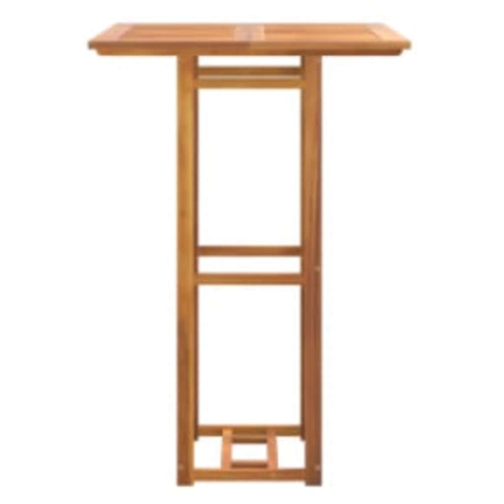 Tavolo da Bistrot 75x75x110 cm in Legno Massello di Acacia