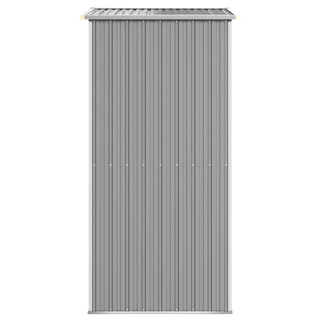 Capanno da Giardino Grigio Chiaro 192x108x223cm Acciaio Zincato