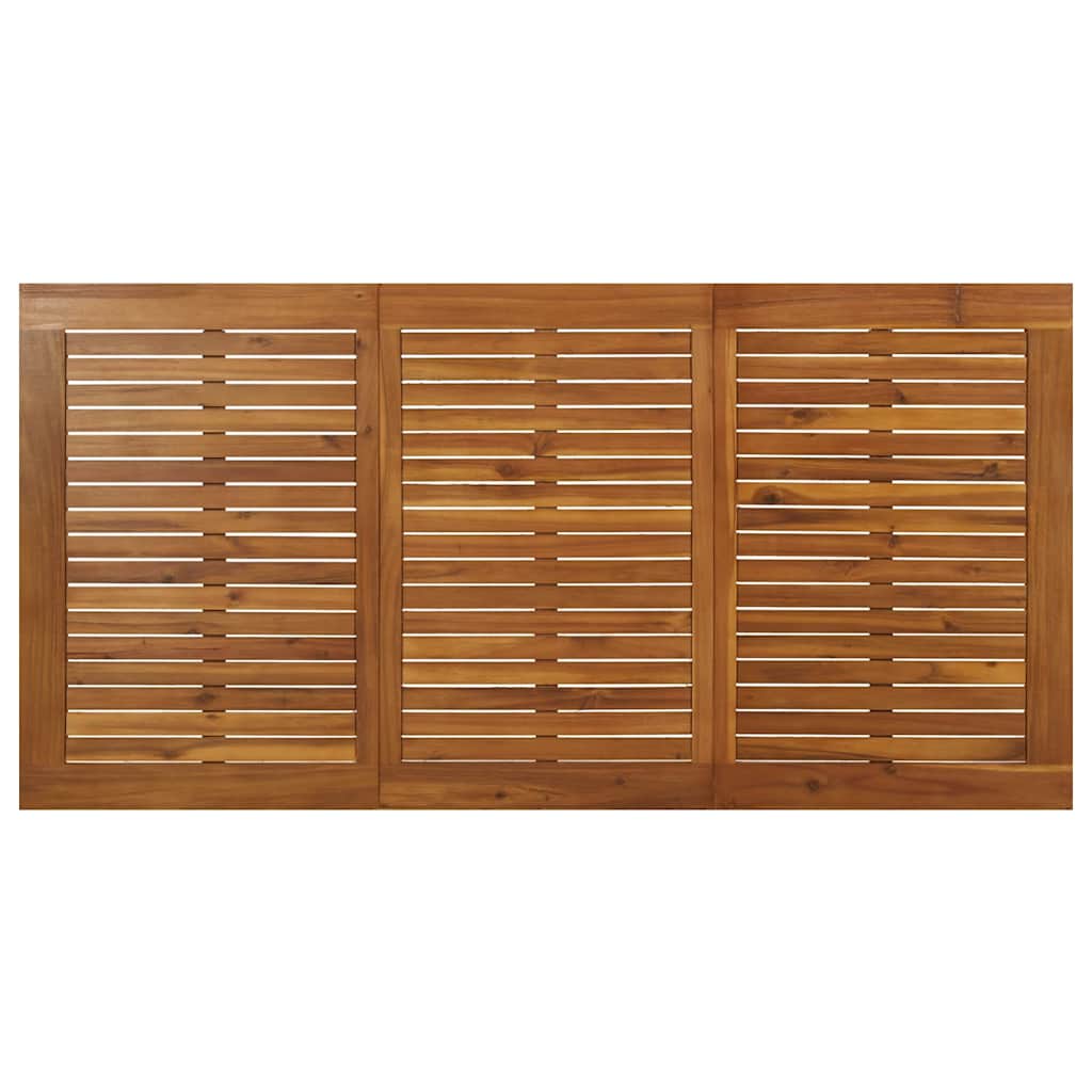 Tavolo Giardino con Gambe Forcella 140x80x75 cm Massello Acacia