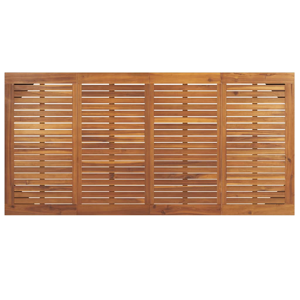 Tavolo Giardino con Gambe Forcella 180x90x75 cm Massello Acacia