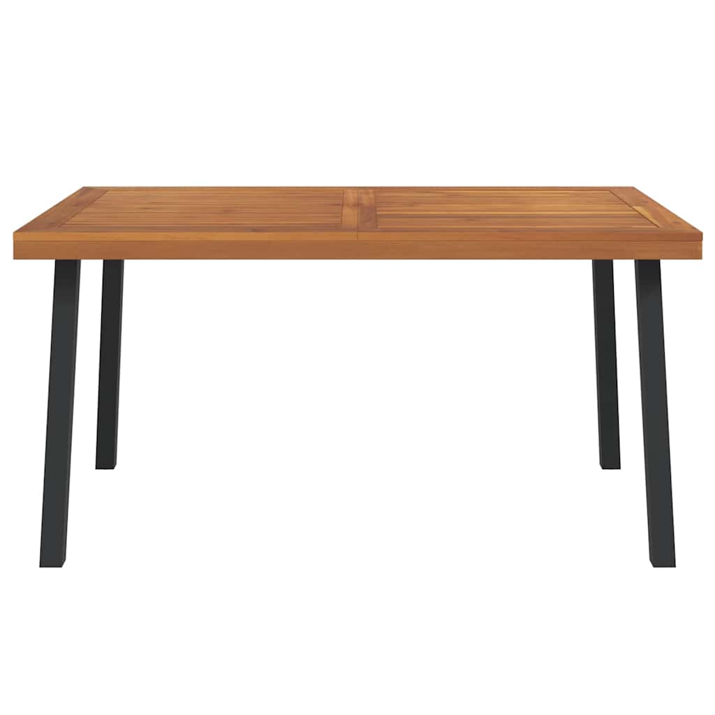 Tavolo da Giardino 150x90x75 cm Legno Massello di Acacia