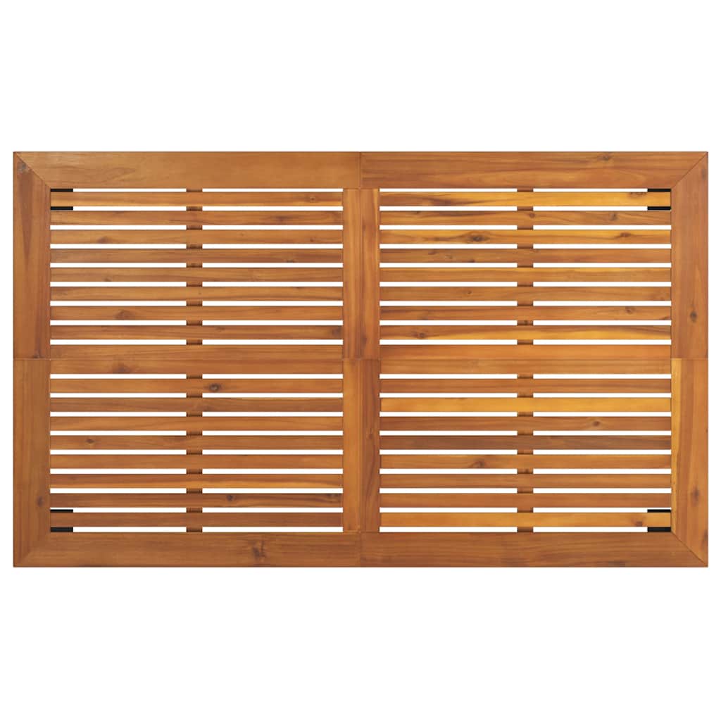 Tavolo da Giardino 150x90x75 cm Legno Massello di Acacia
