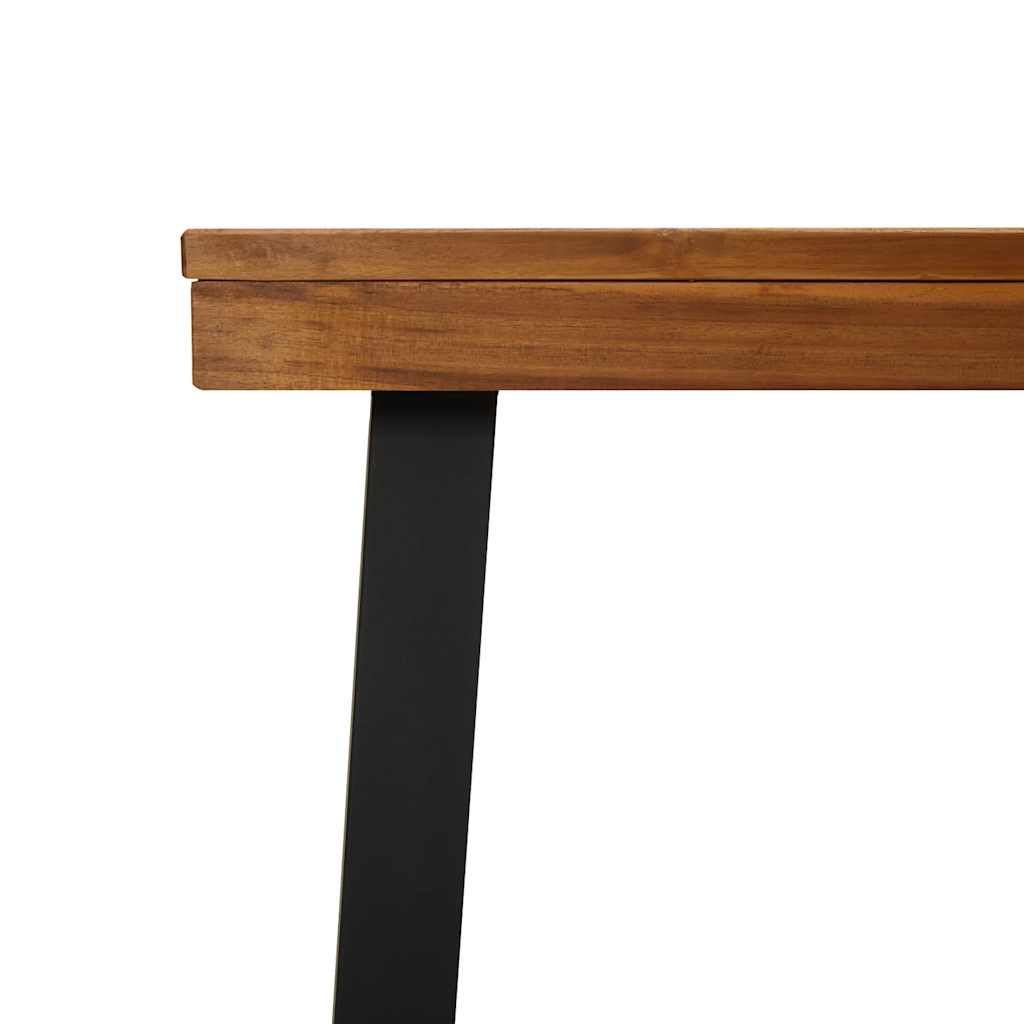 Tavolo da Giardino 150x90x75 cm Legno Massello di Acacia
