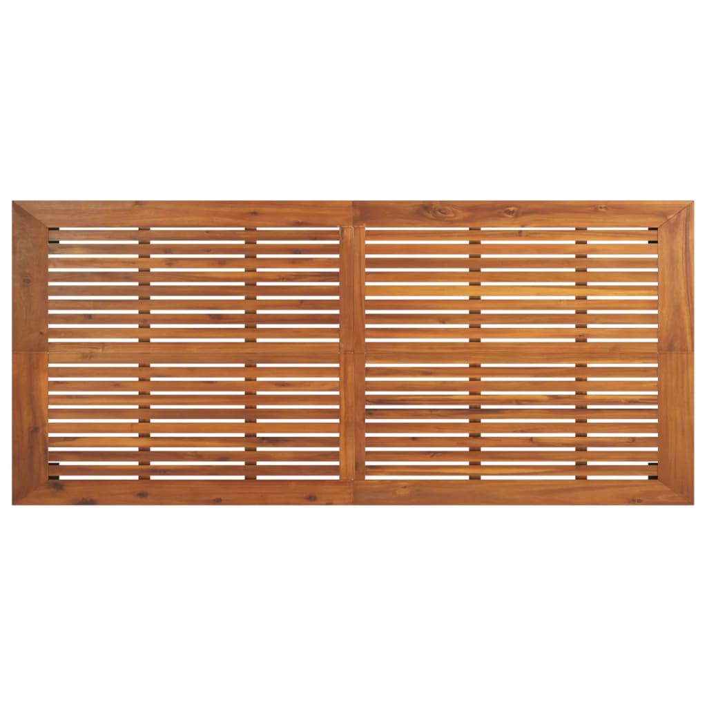 Tavolo da Giardino 200x100x75 cm in Legno Massello di Acacia