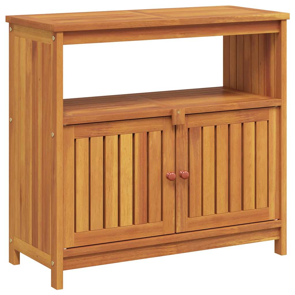 Tavolo Consolle da Giardino 80x35x75 cm Legno Massello Acacia
