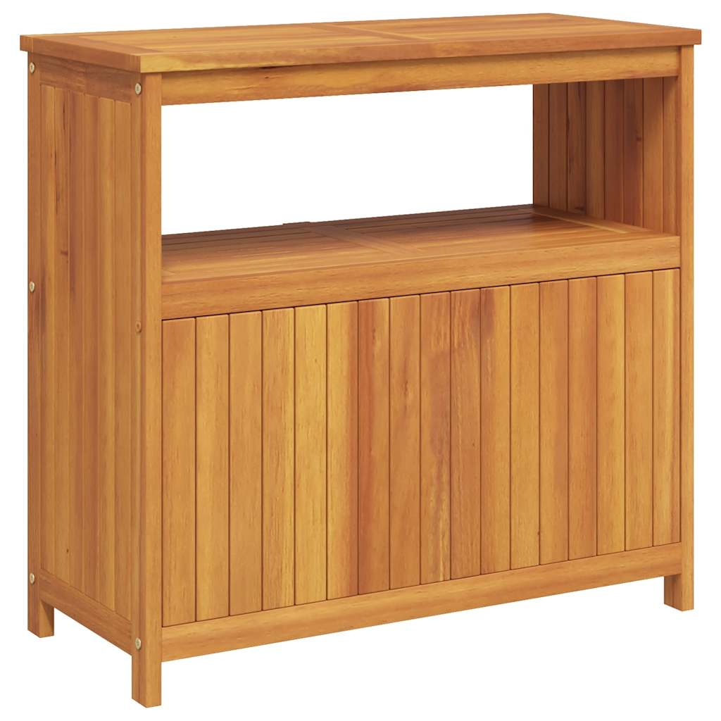 Tavolo Consolle da Giardino 80x35x75 cm Legno Massello Acacia