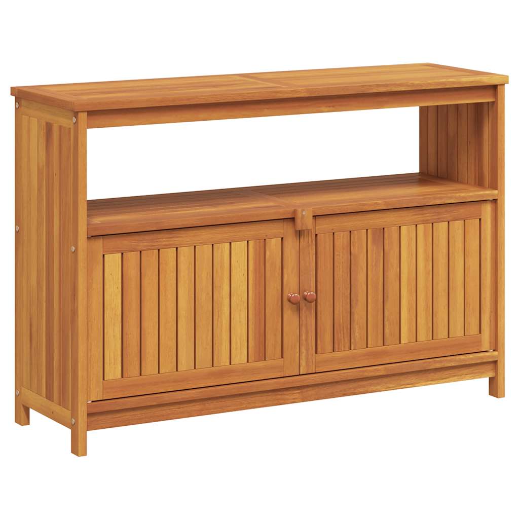 Tavolo Consolle da Giardino 110x35x75 cm Legno Massello Acacia