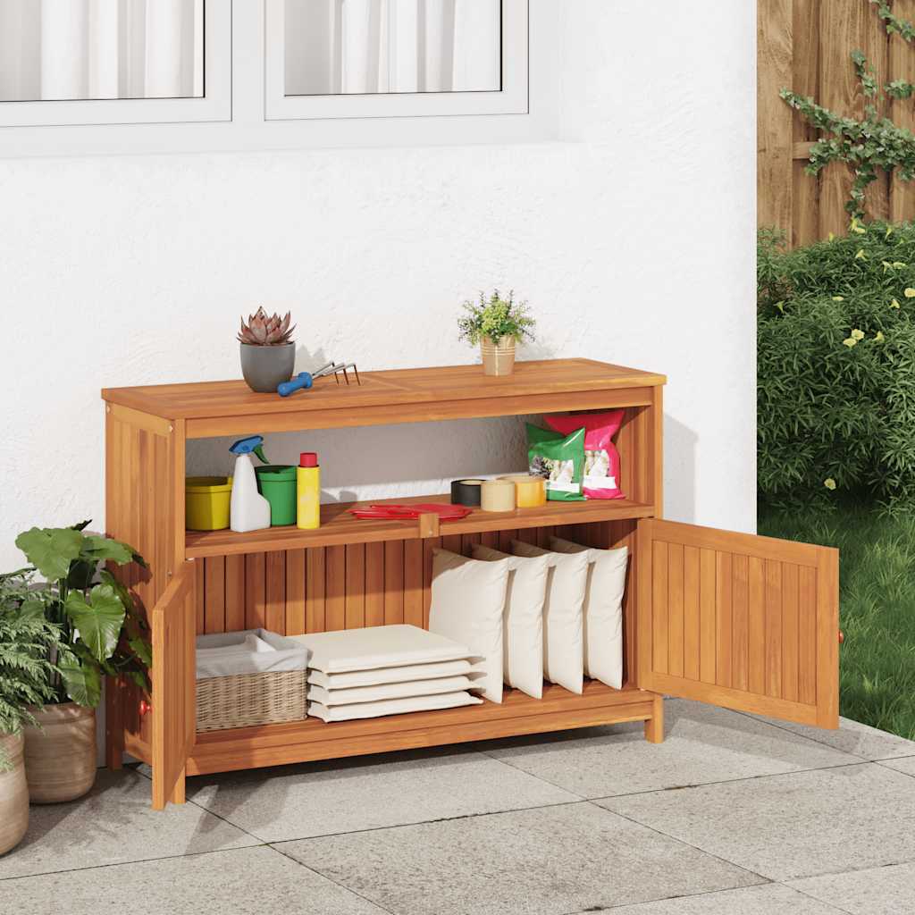 Tavolo Consolle da Giardino 110x35x75 cm Legno Massello Acacia