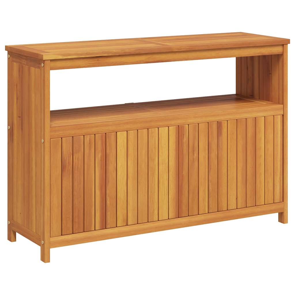 Tavolo Consolle da Giardino 110x35x75 cm Legno Massello Acacia