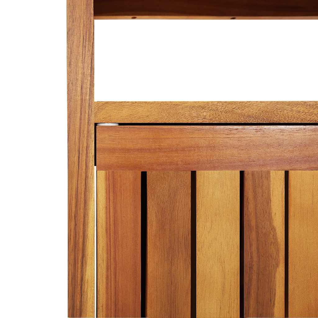 Tavolo Consolle da Giardino 110x35x75 cm Legno Massello Acacia