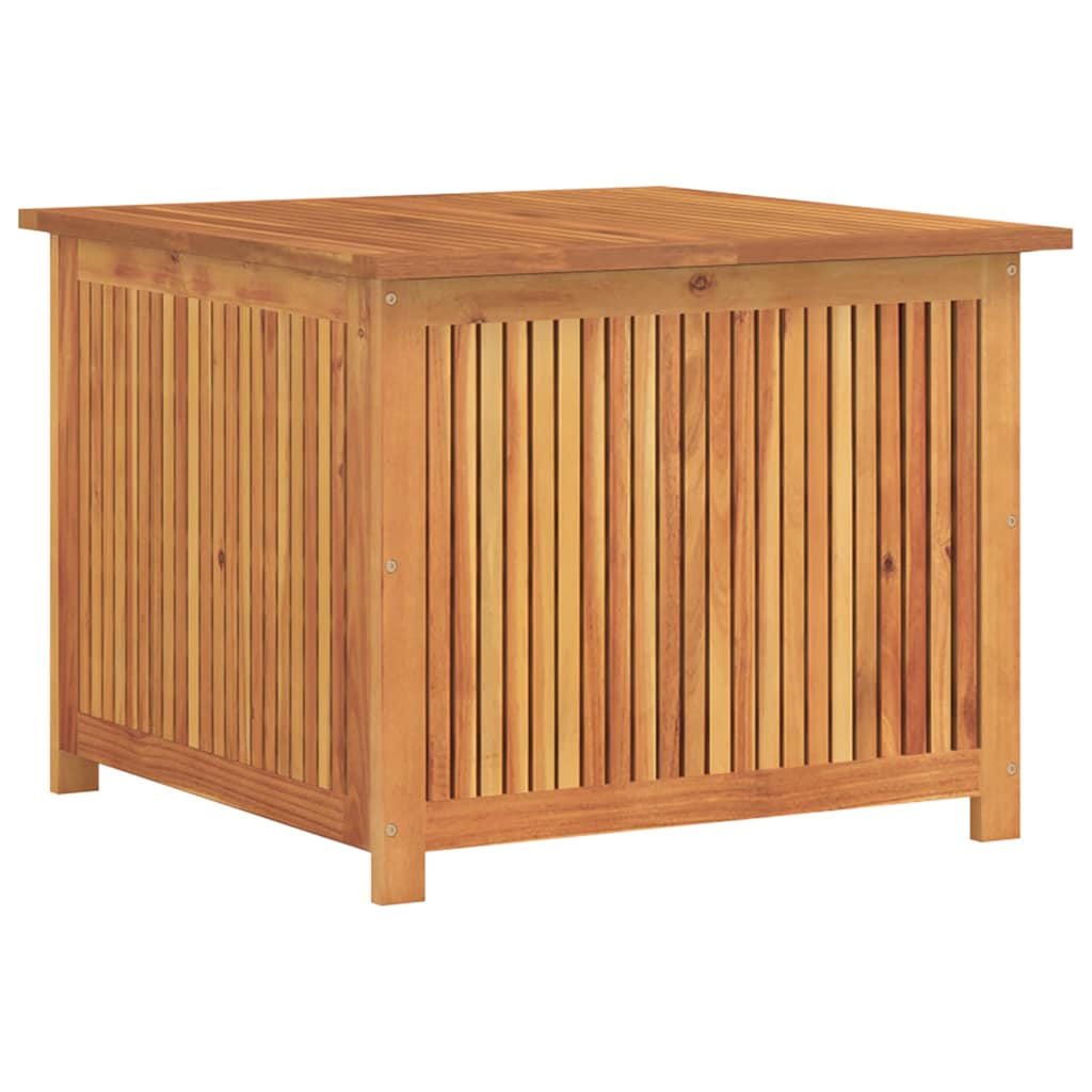 Contenitore da Giardino 75x75x58 cm in Legno Massello di Acacia