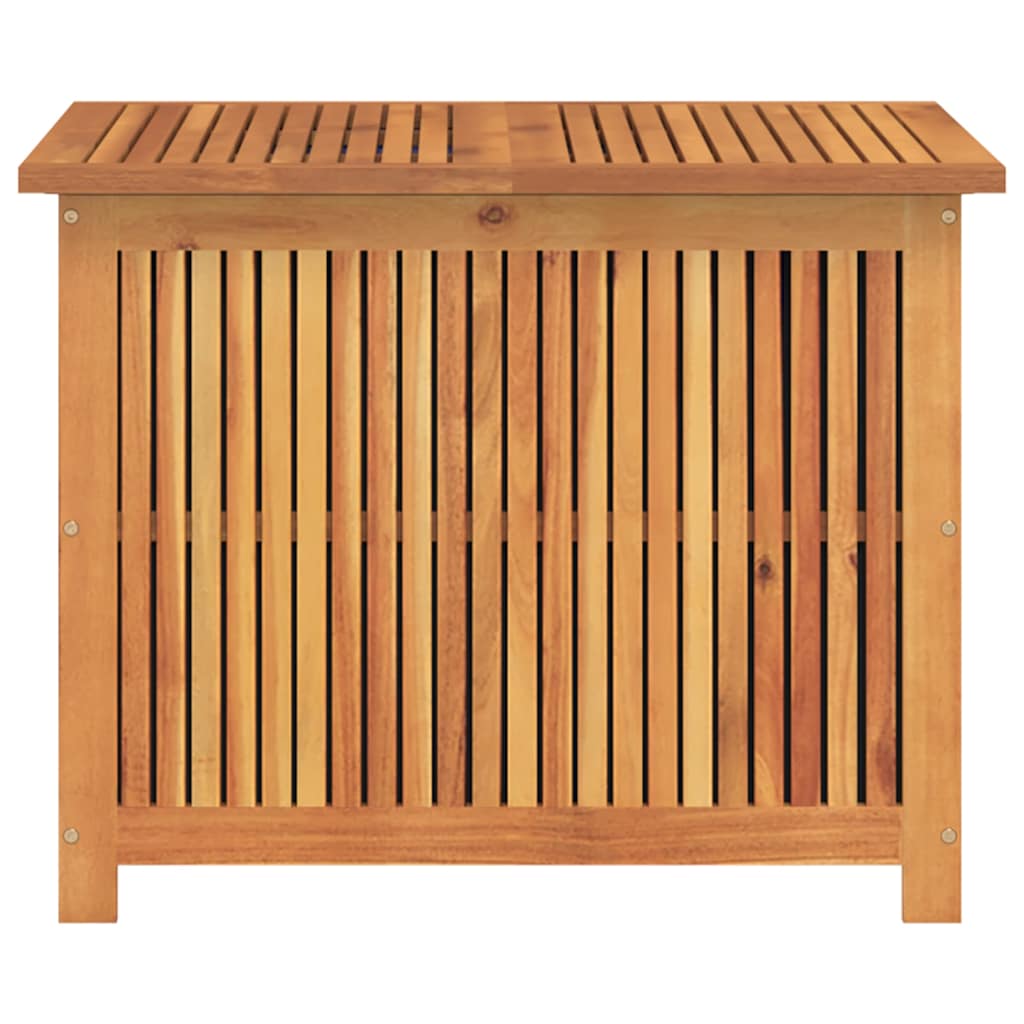 Contenitore da Giardino 75x75x58 cm in Legno Massello di Acacia