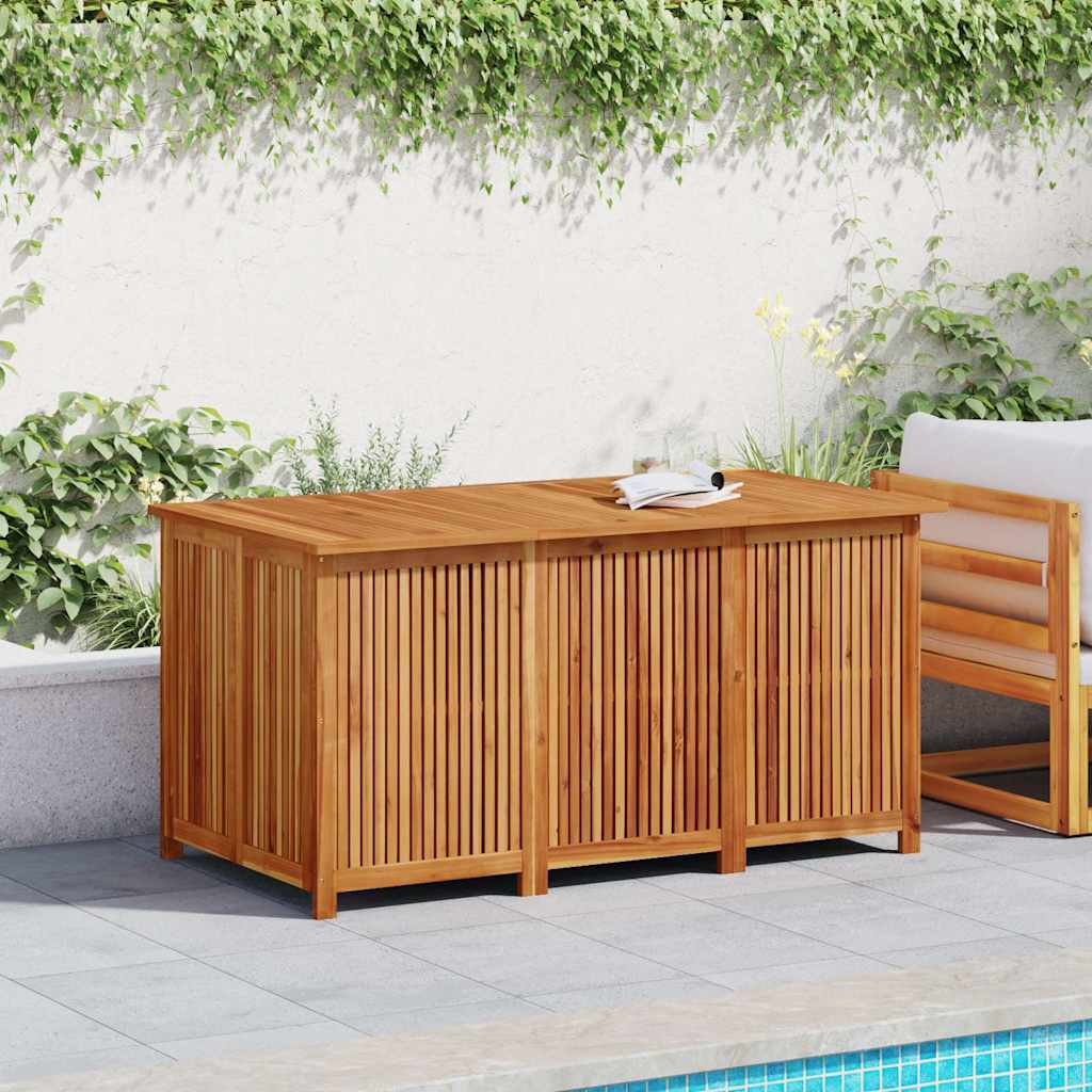 Contenitore da Giardino 150x80x75cm in Legno Massello di Acacia