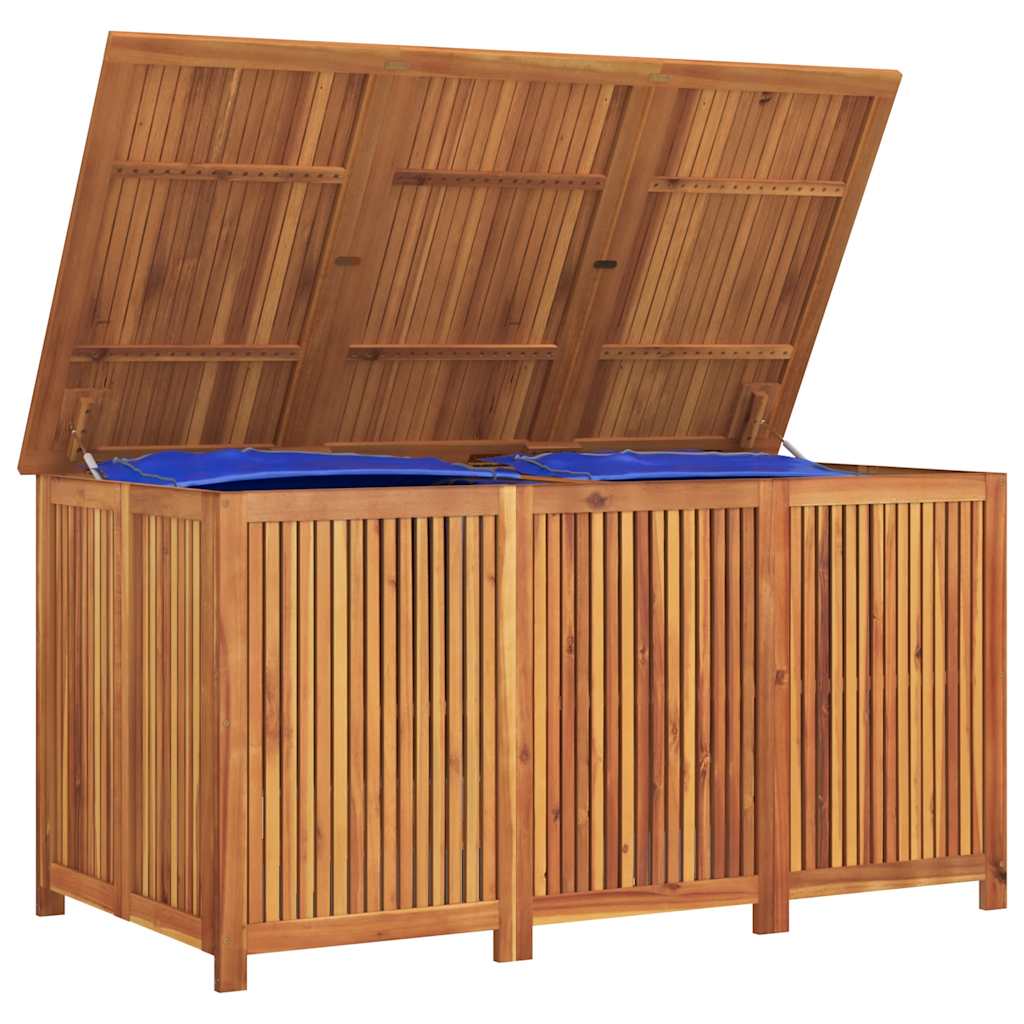 Contenitore da Giardino 150x80x75cm in Legno Massello di Acacia