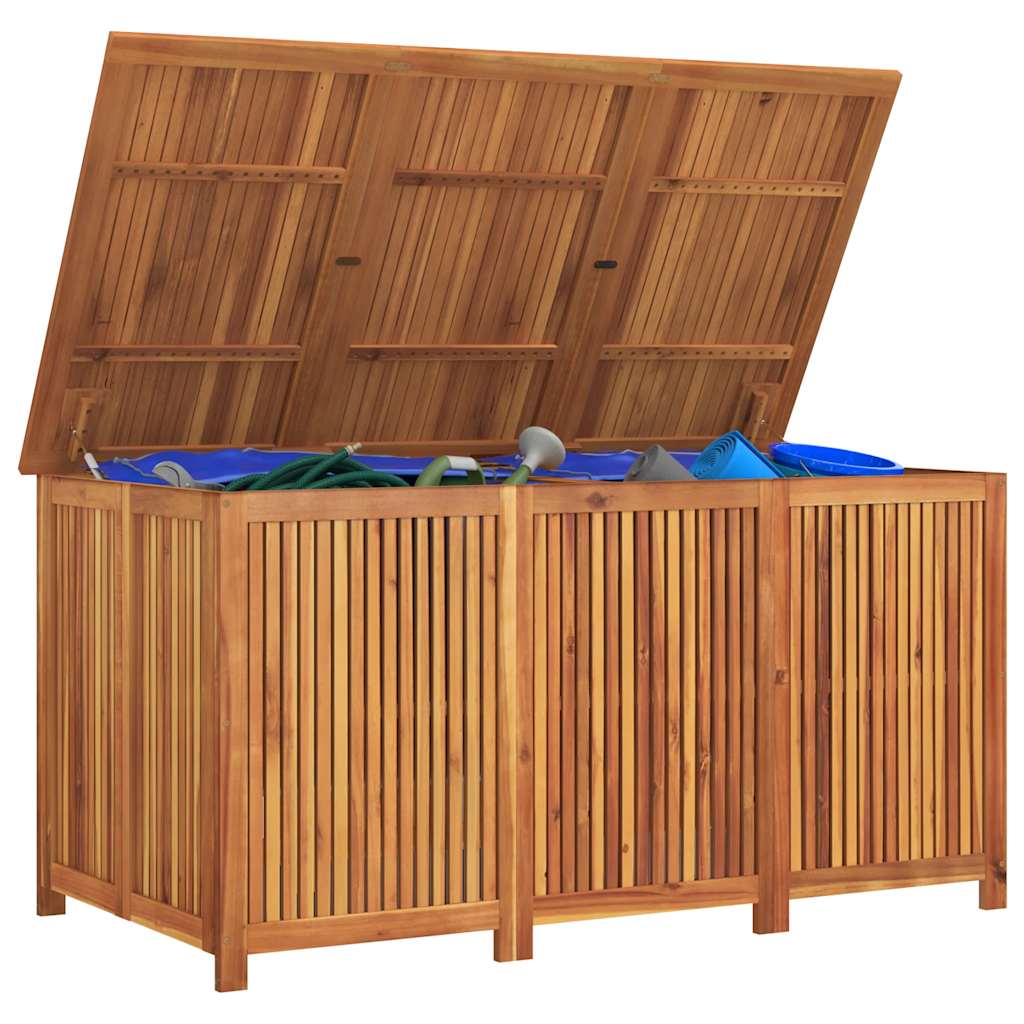 Contenitore da Giardino 150x80x75cm in Legno Massello di Acacia