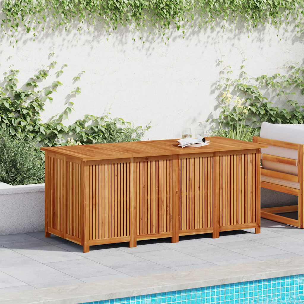 Contenitore da Giardino 175x80x75cm in Legno Massello di Acacia
