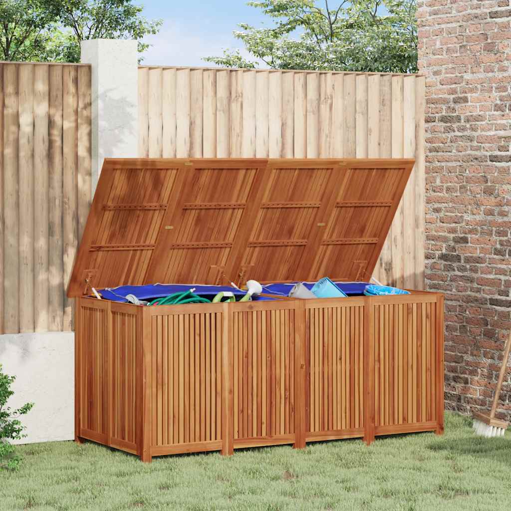 Contenitore da Giardino 175x80x75cm in Legno Massello di Acacia
