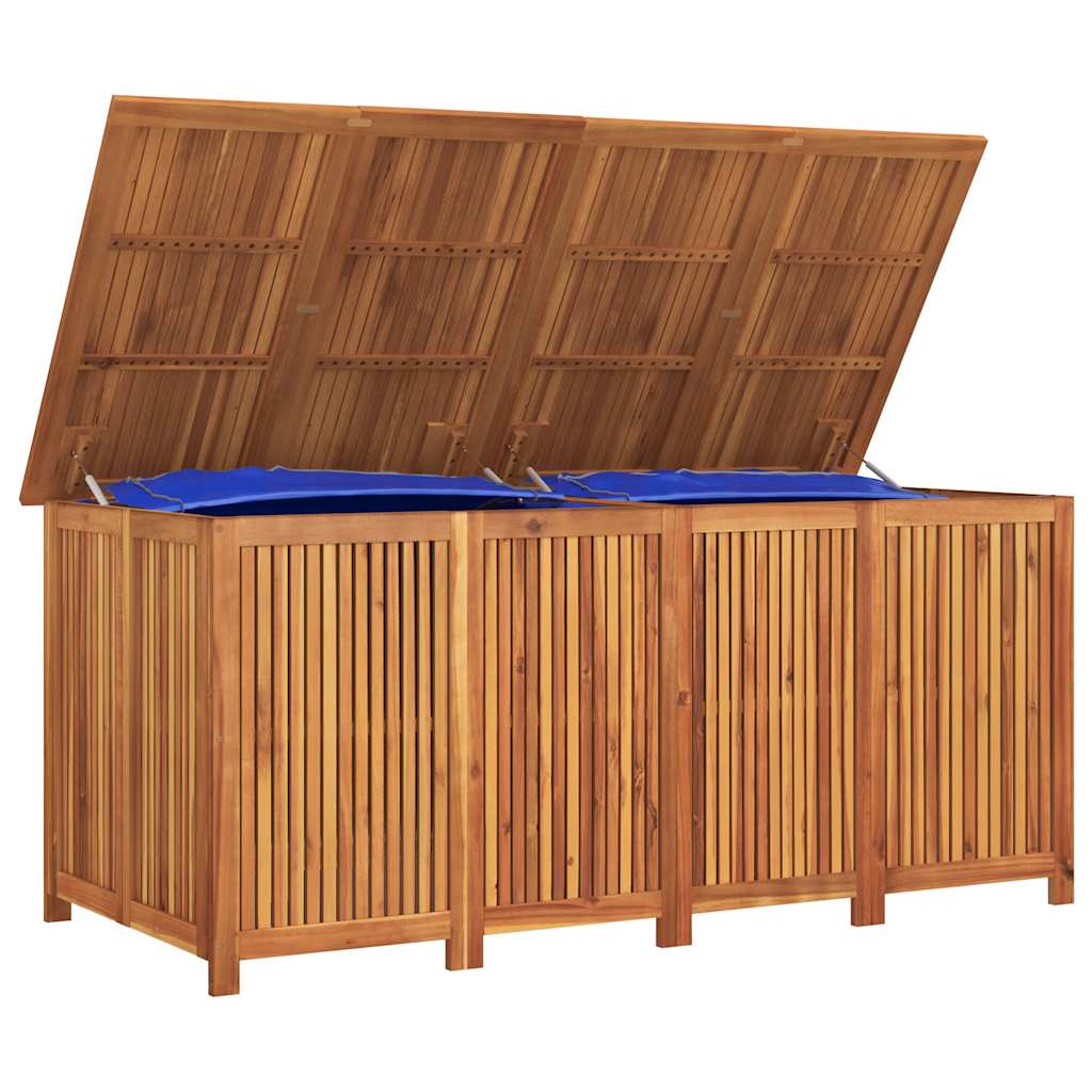 Contenitore da Giardino 175x80x75cm in Legno Massello di Acacia