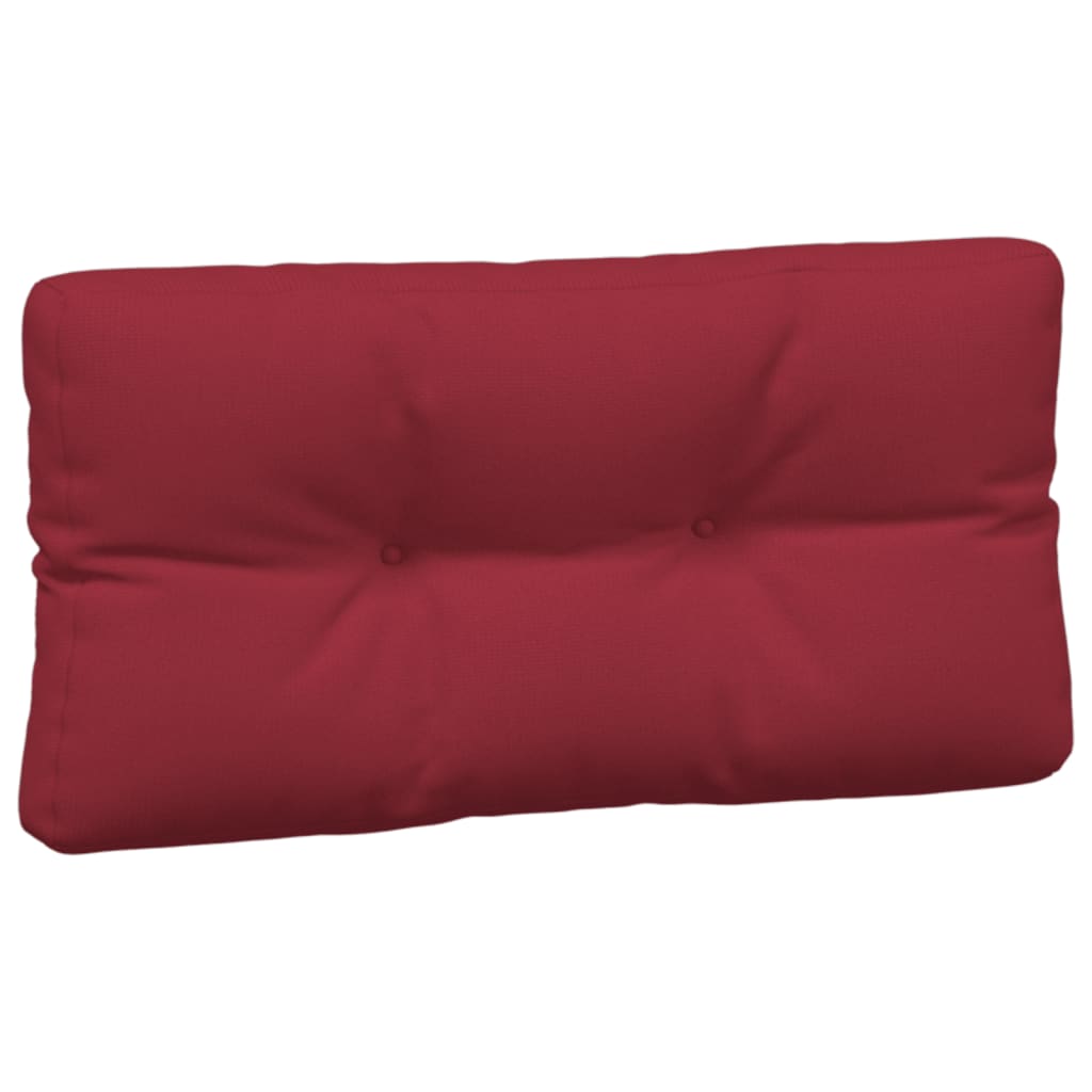 Cuscini per Pallet 7 pz Rosso Vino in Tessuto