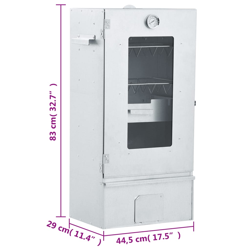 Forno Affumicatore BBQ Generatore Fumo Freddo Acciaio Zincato