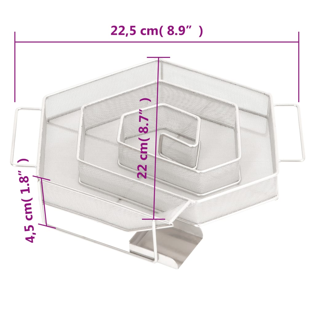 Forno Affumicatore BBQ Generatore Fumo Freddo Acciaio Zincato