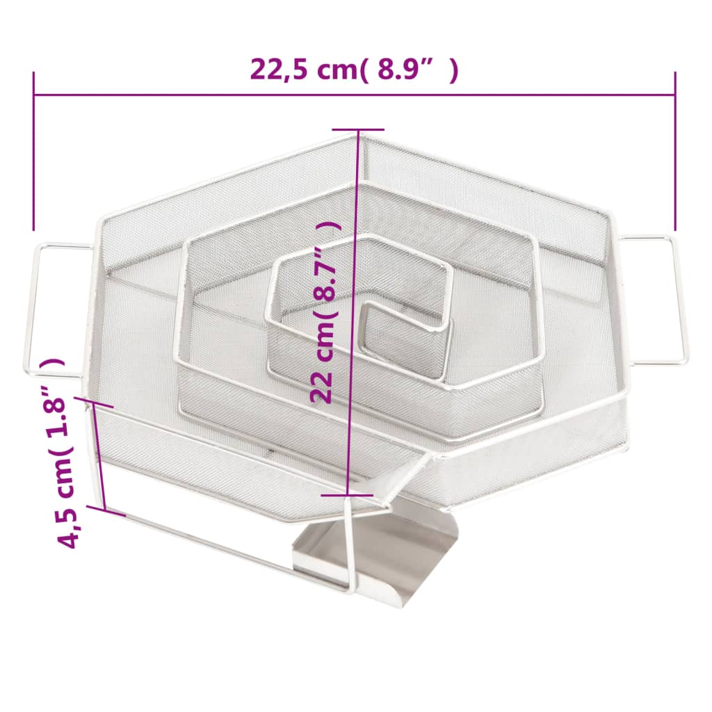 Forno Affumicatore BBQ Generatore Fumo Freddo Acciaio Zincato