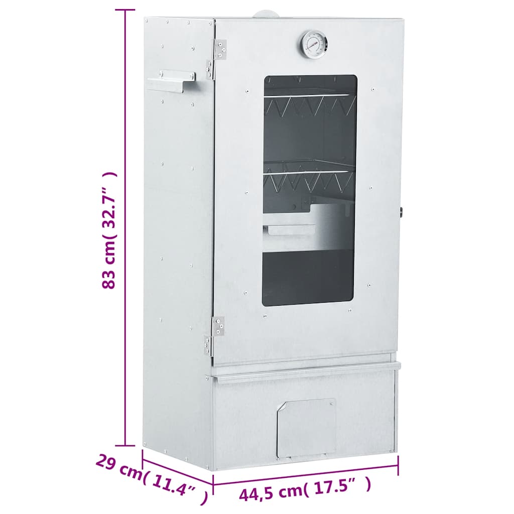Forno Affumicatore BBQ Generatore Fumo Freddo Acciaio Zincato