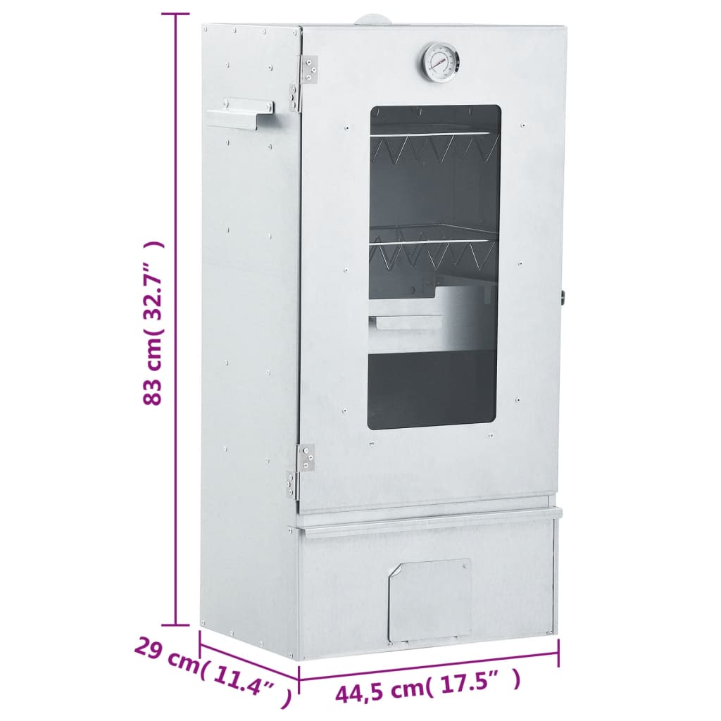 Forno Affumicatore BBQ Generatore Fumo Freddo Acciaio Zincato
