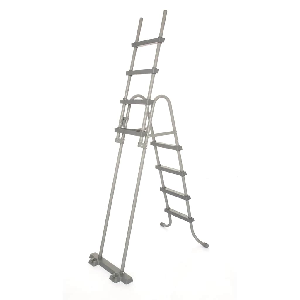 Scaletta per Piscina Fuori Terra 4 Gradini Bestway 122 cm Grigia