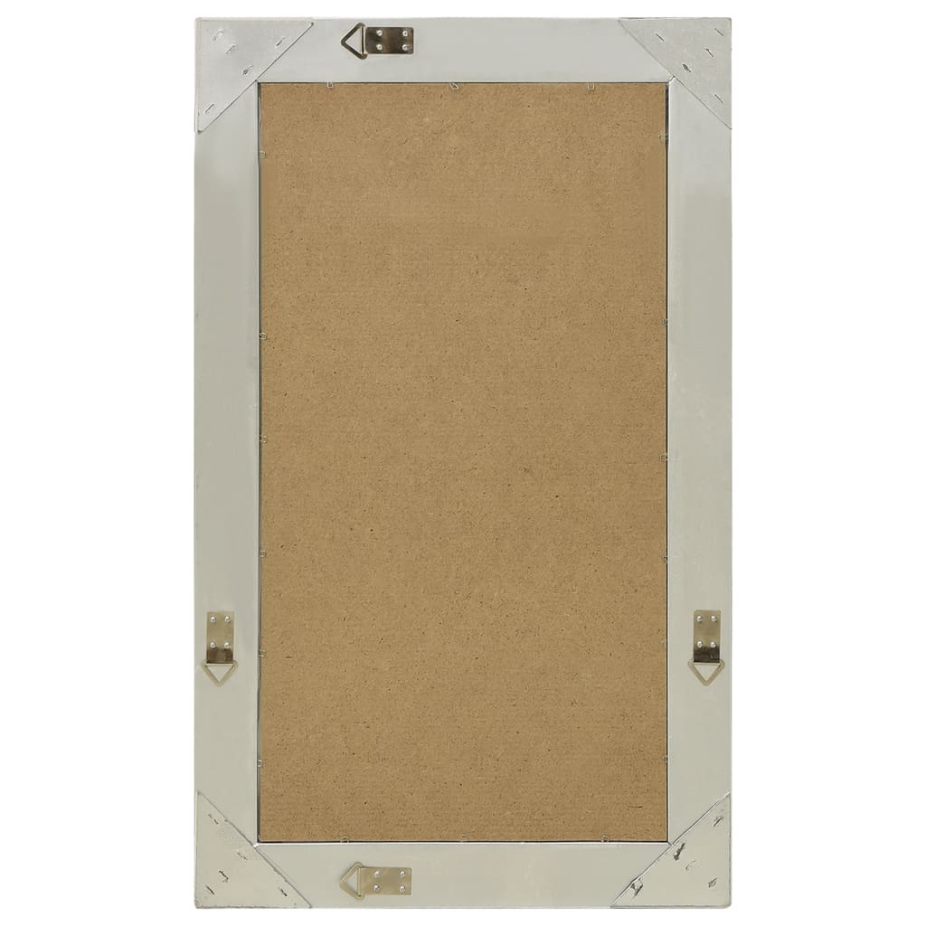 Specchio da Parete Stile Barocco 50x80 cm Argento