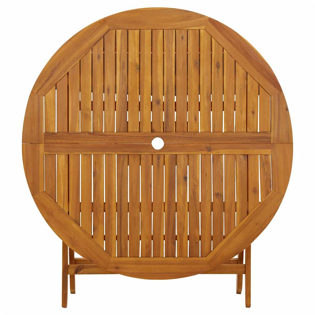 Set da Pranzo per Giardino 5 pz in Legno Massello di Acacia