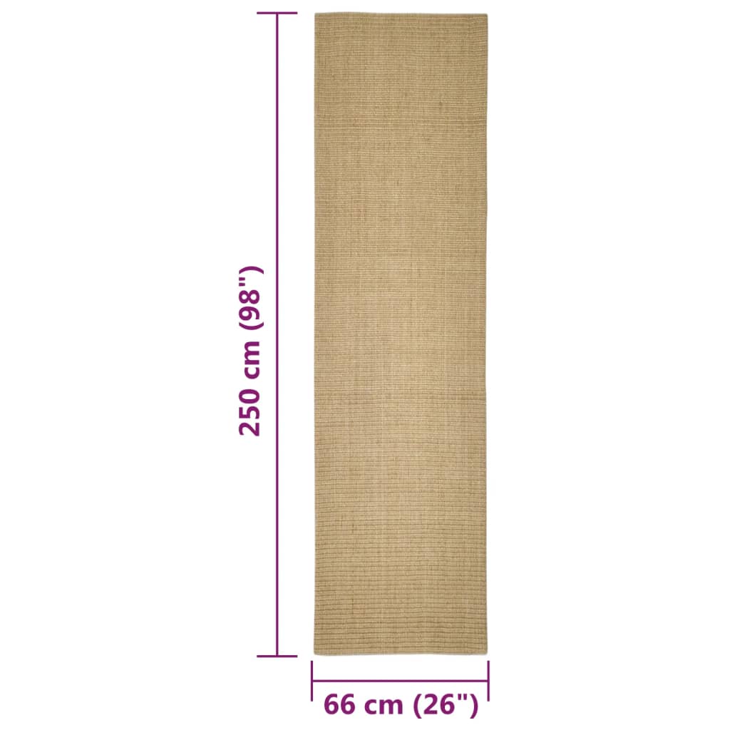 Tappeto in Sisal per Tiragraffi 66x250 cm