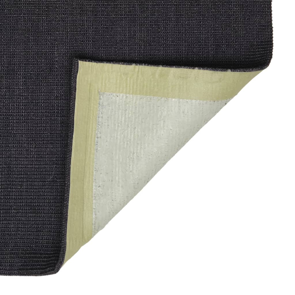 Tappeto in Sisal per Tiragraffi Nero 100x200 cm