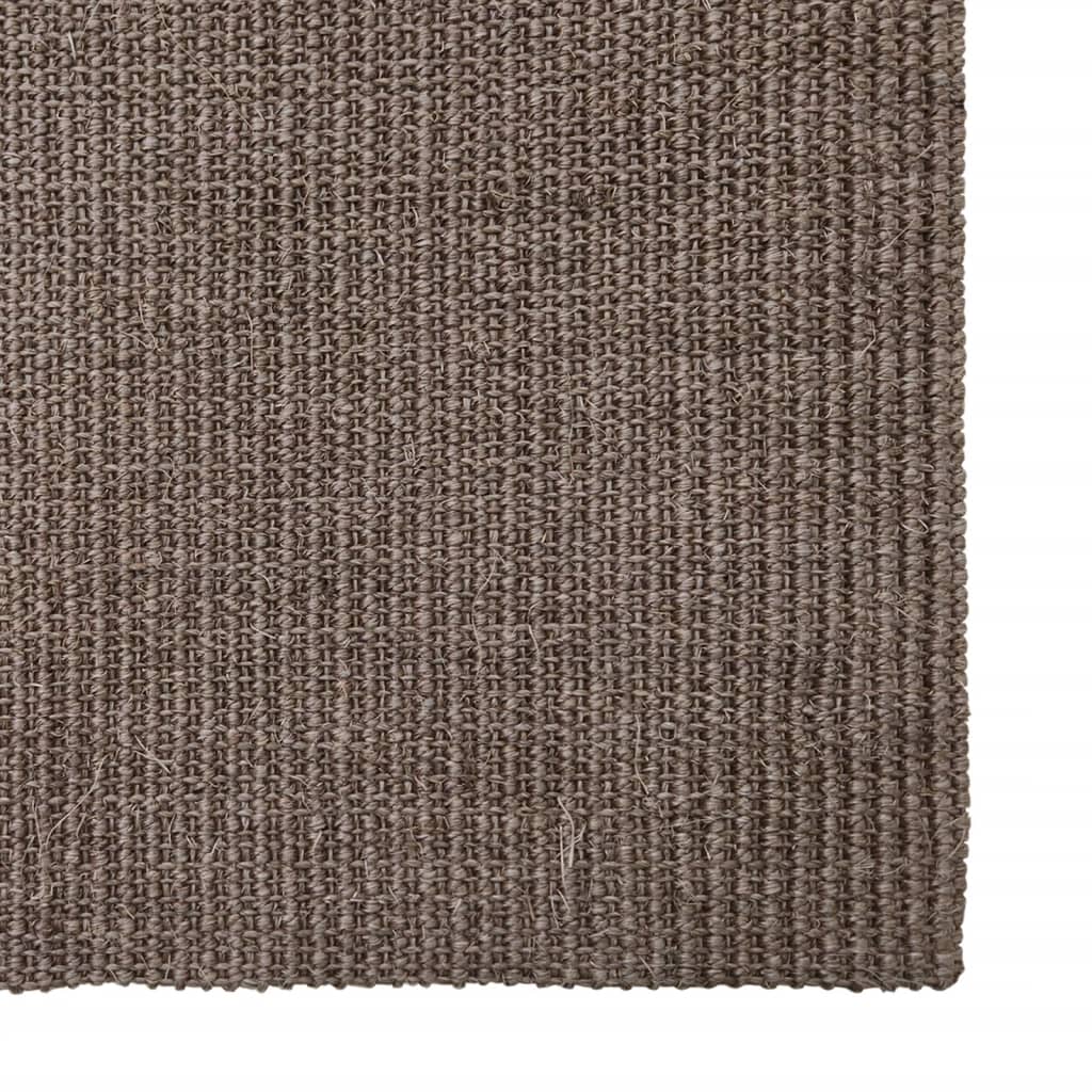 Tappeto in Sisal per Tiragraffi Marrone 66x100 cm
