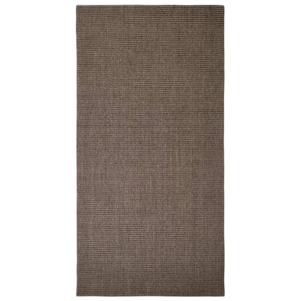 Tappeto in Sisal per Tiragraffi Marrone 100x200 cm
