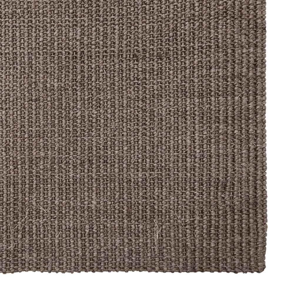 Tappeto in Sisal per Tiragraffi Marrone 100x200 cm