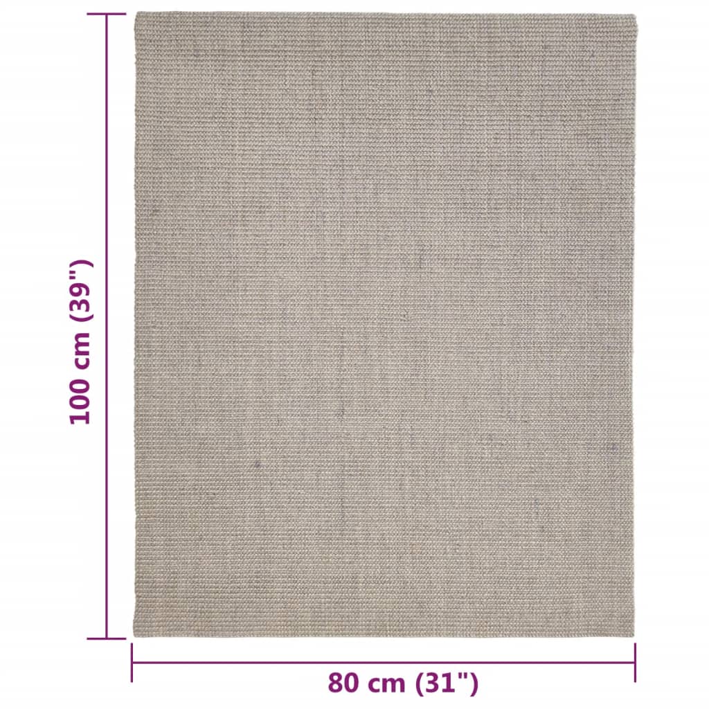 Tappeto in Sisal per Tiragraffi Sabbia 80x100 cm