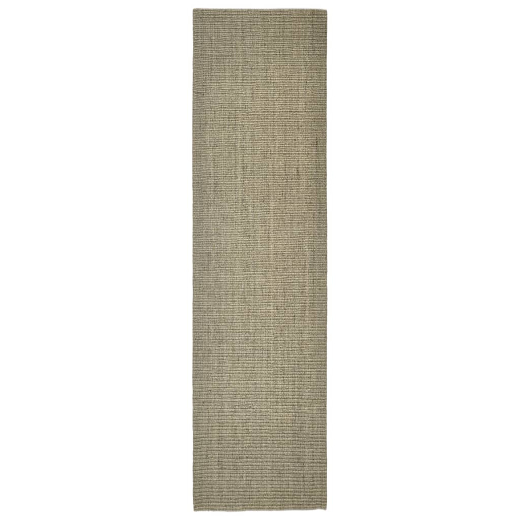Tappeto in Sisal per Tiragraffi Tortora 80x300 cm